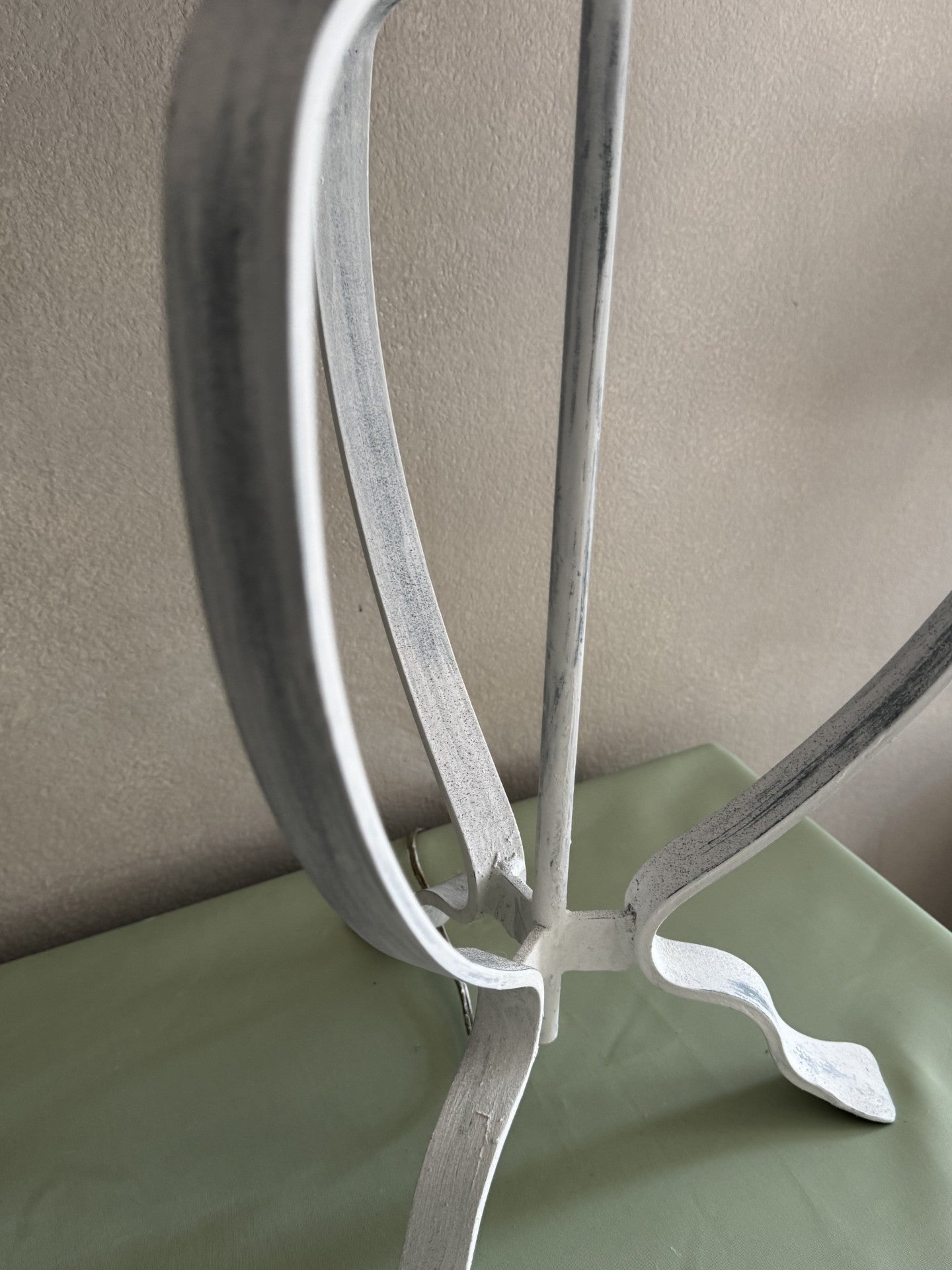 Pair of Open Steel Table Lamps, Contemporary, French